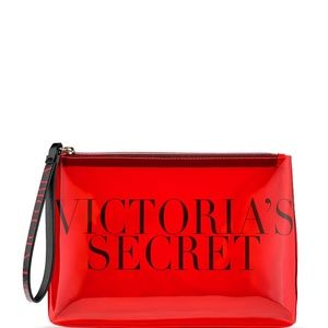 VICTORIA SECRET Perfect Red Clear Beauty Bag